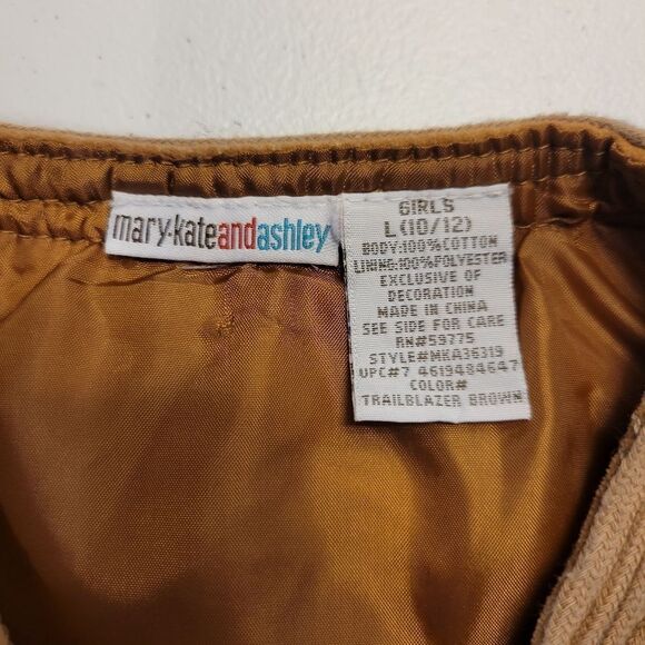 Mary Kate and Ashley Tan Boho Western Vest Y2K Girls Large Velvet Embroidered - Picture 5 of 7